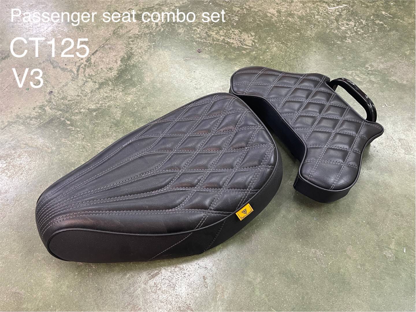 เบาะสั้นCT125 + เบาะเสริมตะแกรงท้ายเดิม “ MotoLordD “