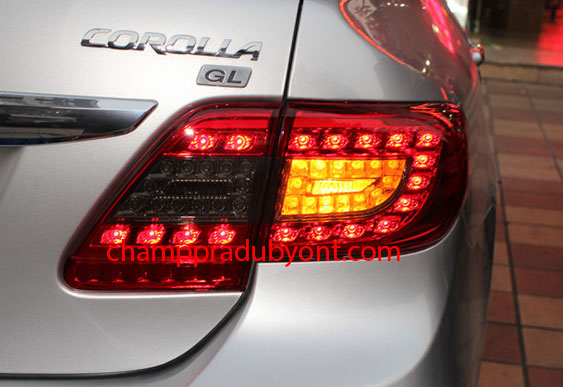 ไฟท้าย TOYOTA ALTIS 10-13 ขาวแดง LED