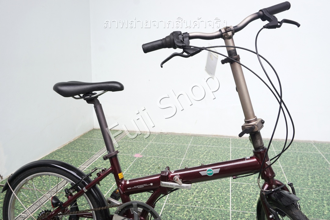 จักรยานพับได้ญี่ปุ่น - ล้อ 20 นิ้ว - มีเกียร์ - อลูมิเนียม - Mini Cooper - สีแดง [จักรยานมือสอง]