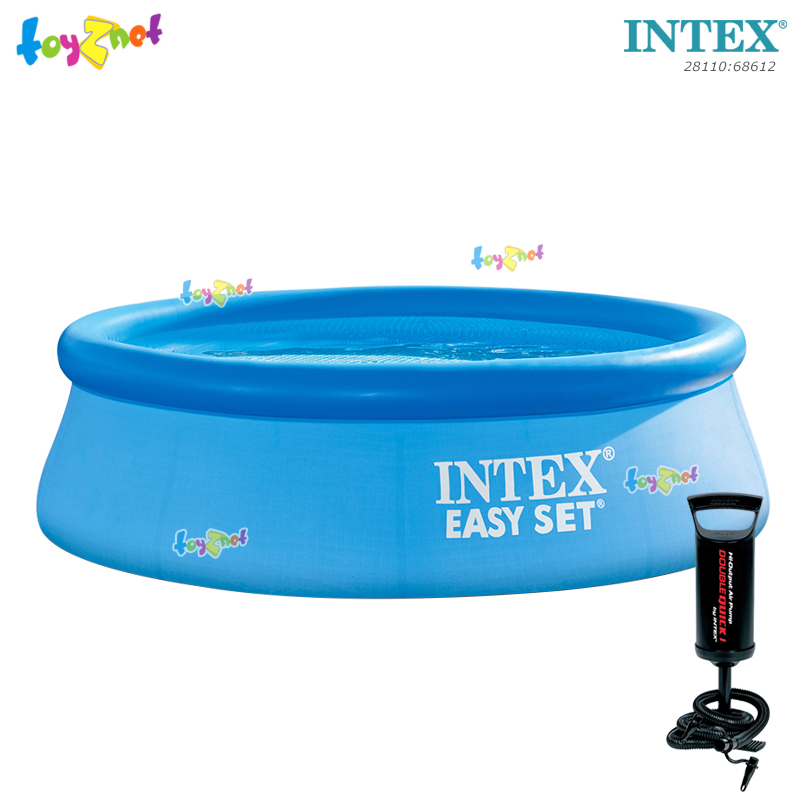 intex Easy Set Pool 8ft (2.44x0.76 m) no.28110 + DQI Air Pump