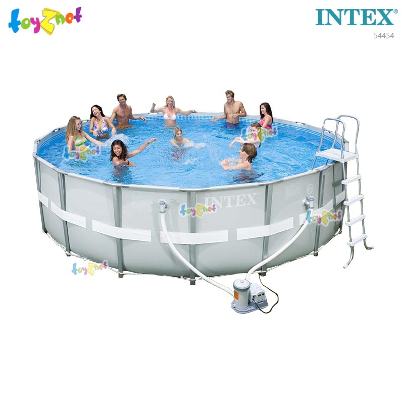 Intex 16ft Ultra Frame Pool Set (4.88x1.22 m) w/Cartr. Filter Pump (3,028L/hr) No.54454