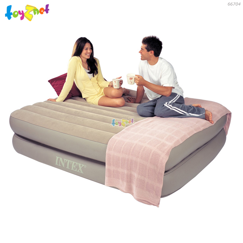 Intex Built-in Electric Pump Comfort Bed w/Remote Control 5ft (Queen) 1.52x2.03x0.51 m. No.66704