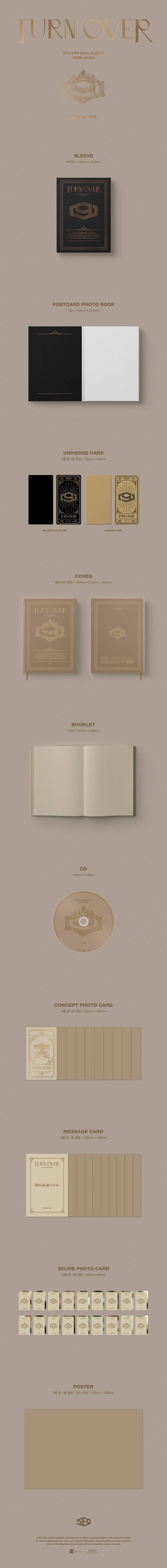 [PRE-ORDER] SF9 - 9th Mini Album "TURN OVER" (Special Ver.)