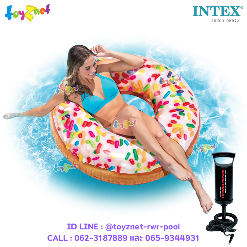 Intex Sprinkle Donut Tube 0.99 m. no.56263 + DQI Air Pump