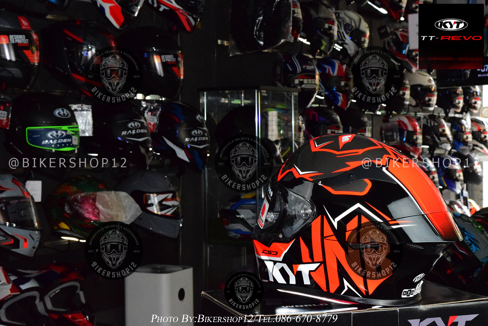 หมวกกันน็อคKYT รุ่น TT-REVO NICOLO BULEGA