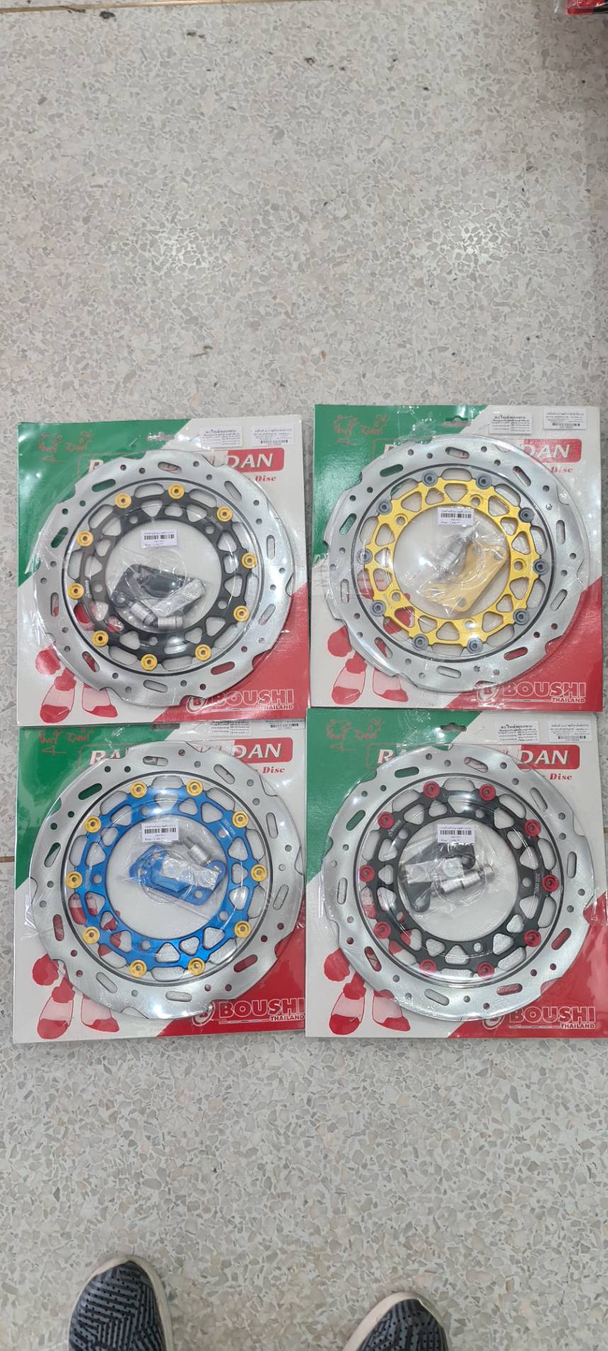 จานหน้าหลัง BOUSHI จานหน้า-หลัง พร้อมขาใส่ M-SLAZ