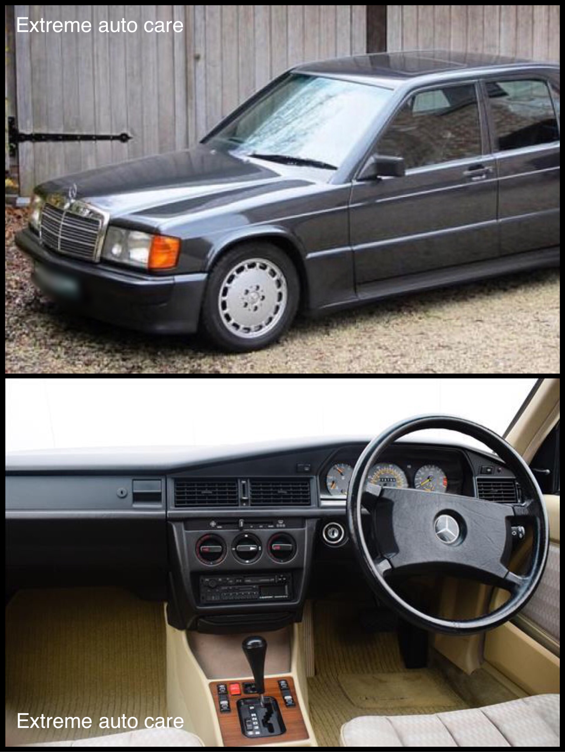 งานซ่อมรอนแตกช่องแอร์ Benz 190E