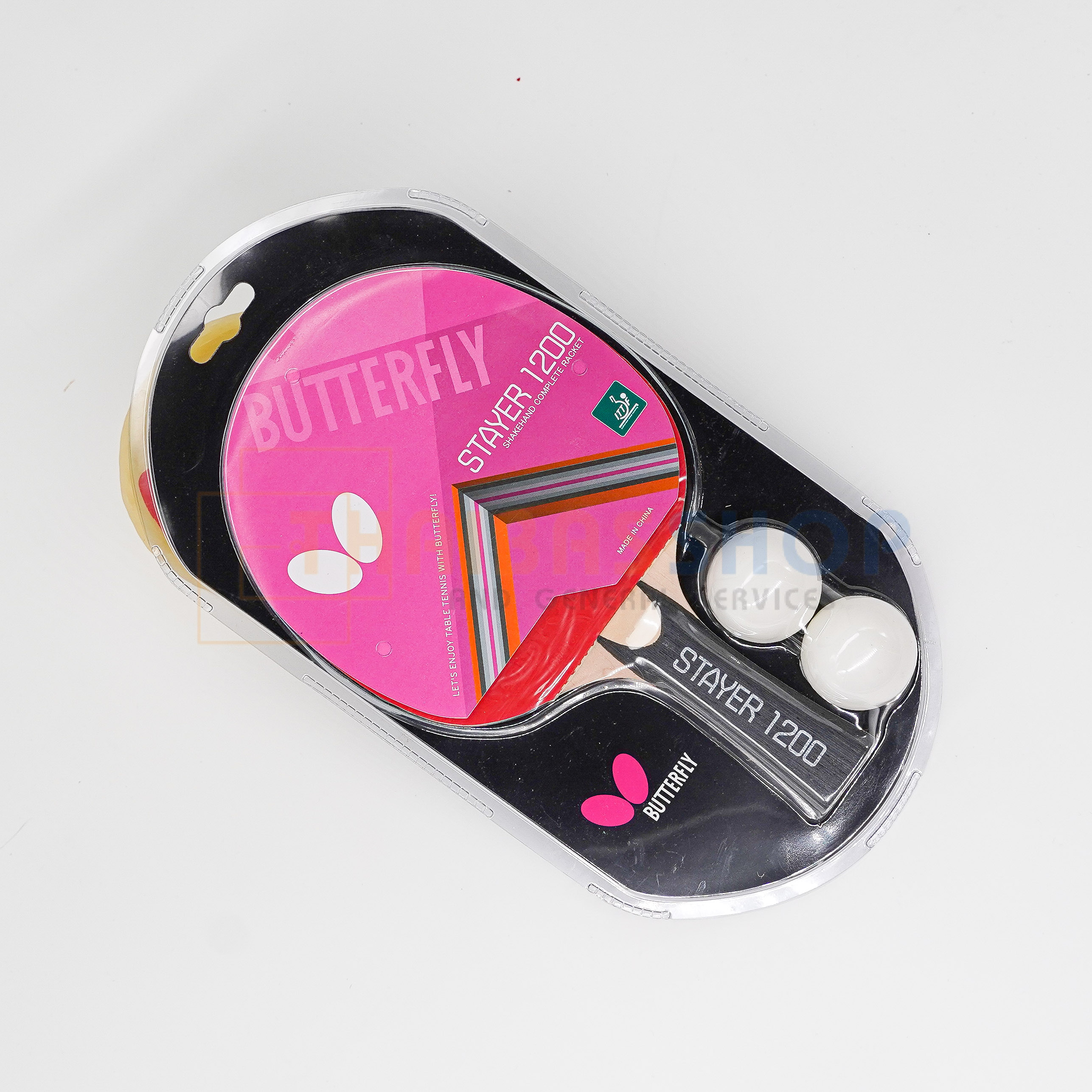 (ของแท้ 100%) Butterfly ไม้ปิงปอง รุ่น Stayer 1200 Butterfly Tabletennis แถมลูกปิงปอง butterfly