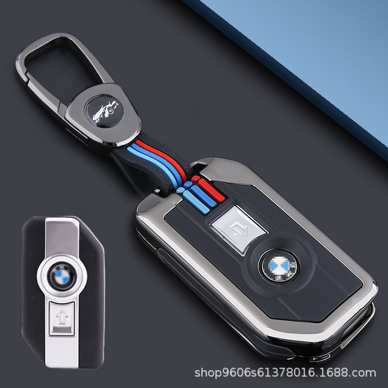เคสซิลิโคน+อลูมิเนียม-หุ้มกุญแจkeyless สําหรับ BMW R1250-1200 gs gsa Adv C400gt f850 750gt