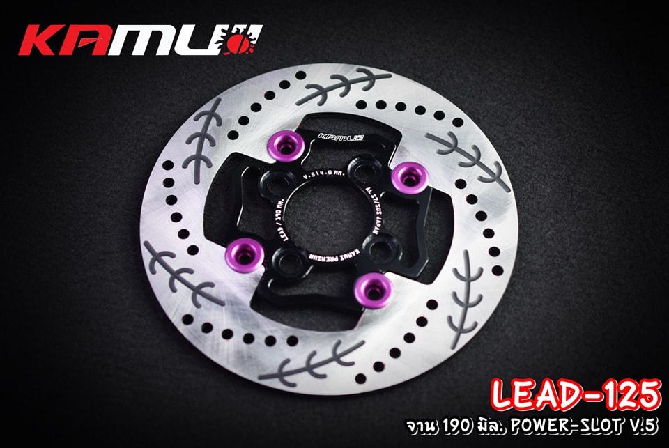 จานดิสก์หน้า Honda LEAD-125 KAMUI 190มิล. V.5 ราคา 2,800 บาทจานหน้า 190 มิล.Honda LEAD-125 🔥🔥🔥 POWER-SLOT V.5 #จานดิสก์KAMUI #lead125 #lead125kamui #lead #leadkamui #honda #hondakamui #KAMUI #จานfloating ข้อดีของจาน Floating - ใส่ป