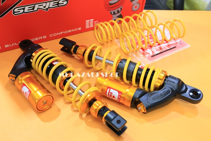 โช๊คหลัง RCB ตรงรุ่น ตระกูล V-Series YAMAHA XMAX300 (350mm) ทุกรุ่นแถมสปริงแข็งมาให้ 1คู่ รุ่น VD Series สามารถปรับ compression and rebound damping and spring preload ราคา 6,900 / คู่ มี4สี
