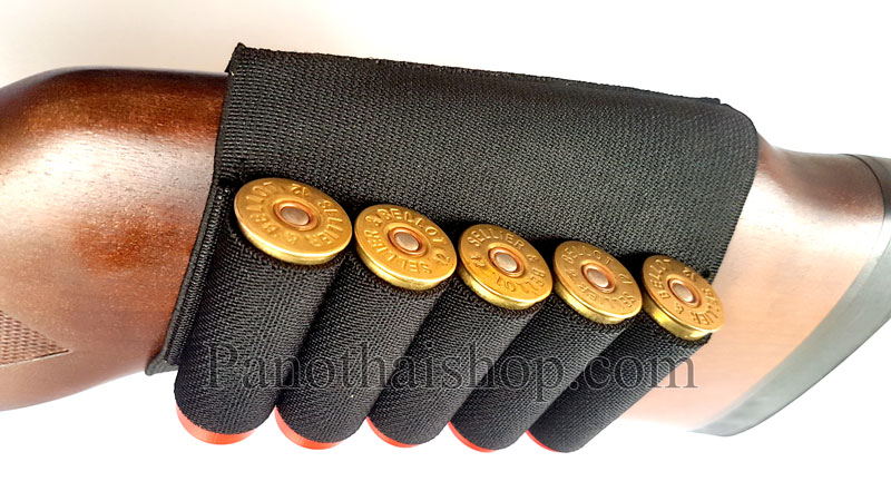 แผงยางยืดลูกซองสวมพานท้าย 5 นัด