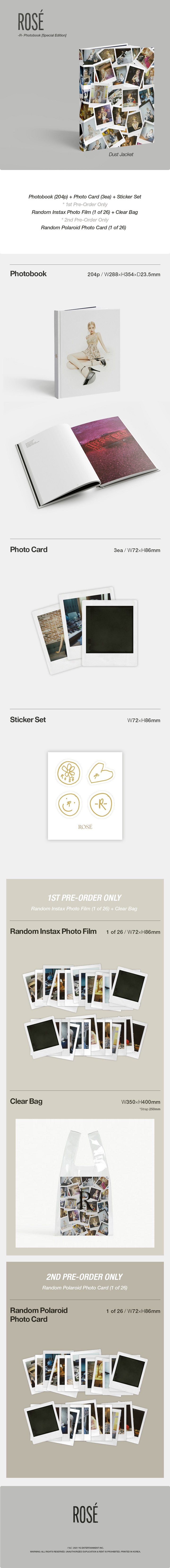 [PRE-ORDER] ROSÉ - Photobook "-R-" (Special Edition)