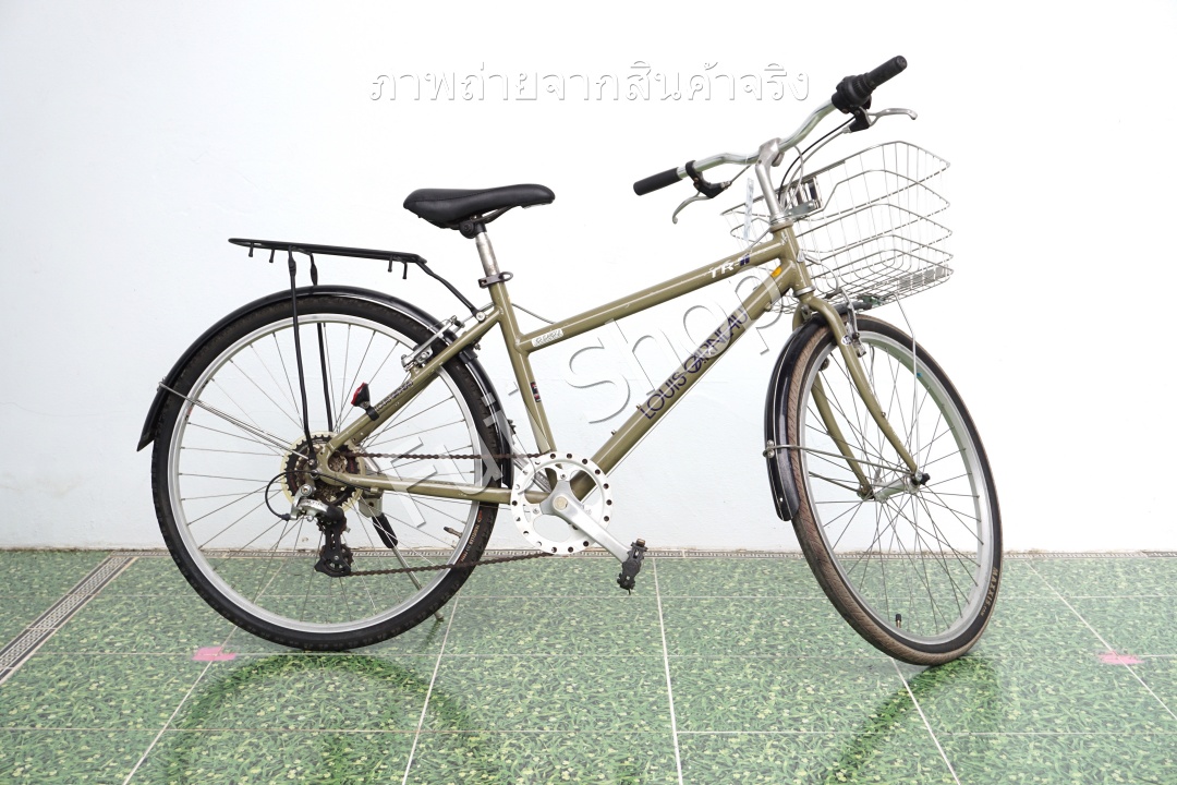 จักรยานแม่บ้านญี่ปุ่น - ล้อ 26 นิ้ว - เกียร์ 7 สปีด - อลูมิเนียม - Louis Garneau TR-II - สีเขียว [จักรยานมือสอง]