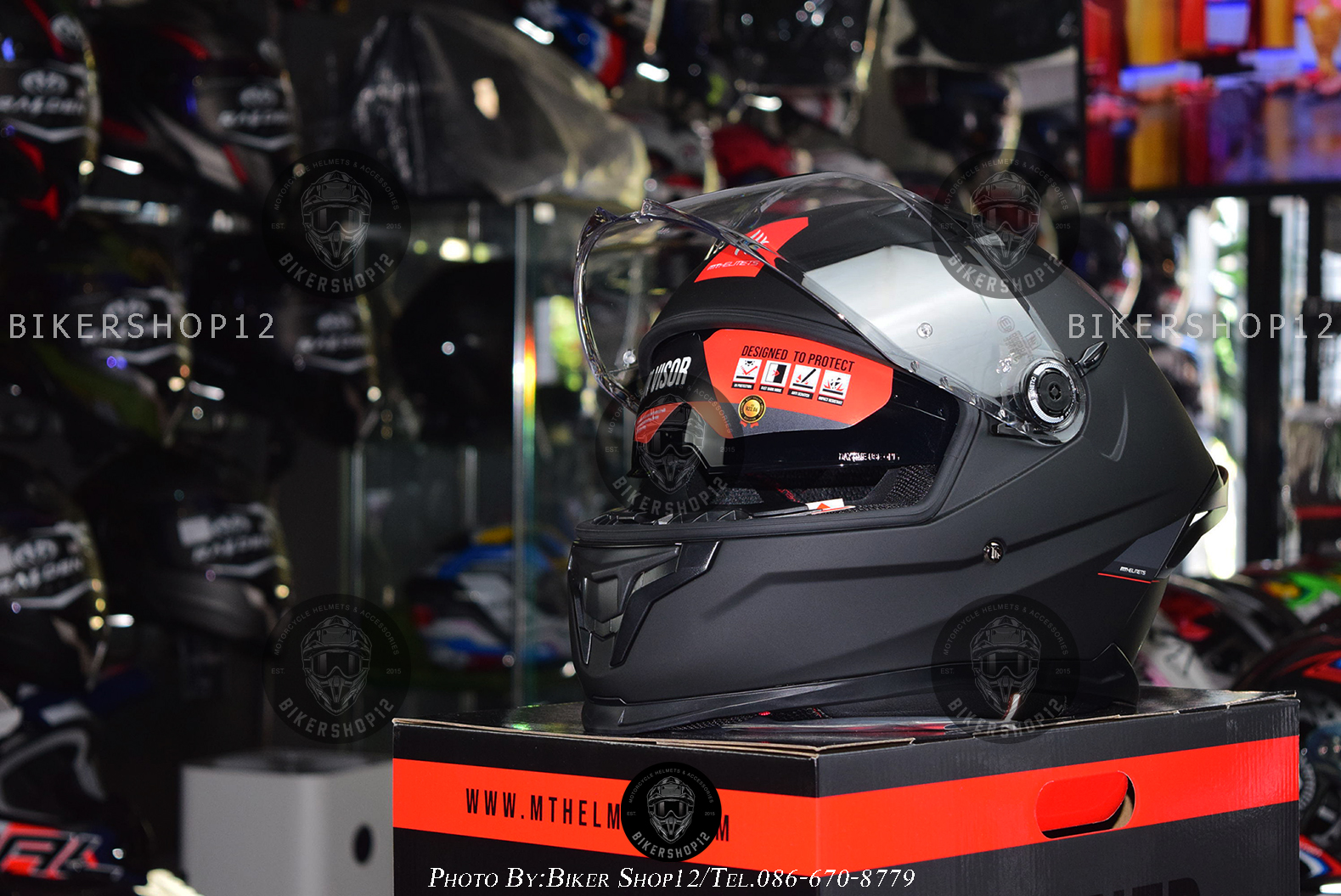 หมวกกันน็อคMT Braker SV สีดำด้าน