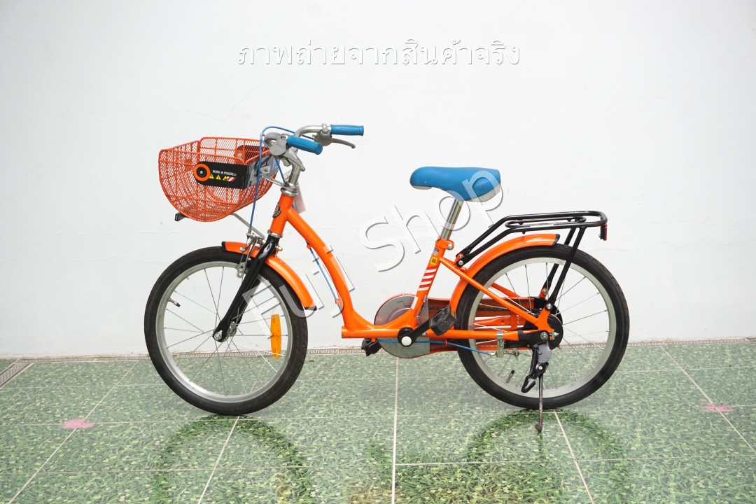 จักรยานเด็กญี่ปุ่น - ล้อ 18 นิ้ว - ไม่มีเกียร์ - สีส้ม [จักรยานมือสอง]