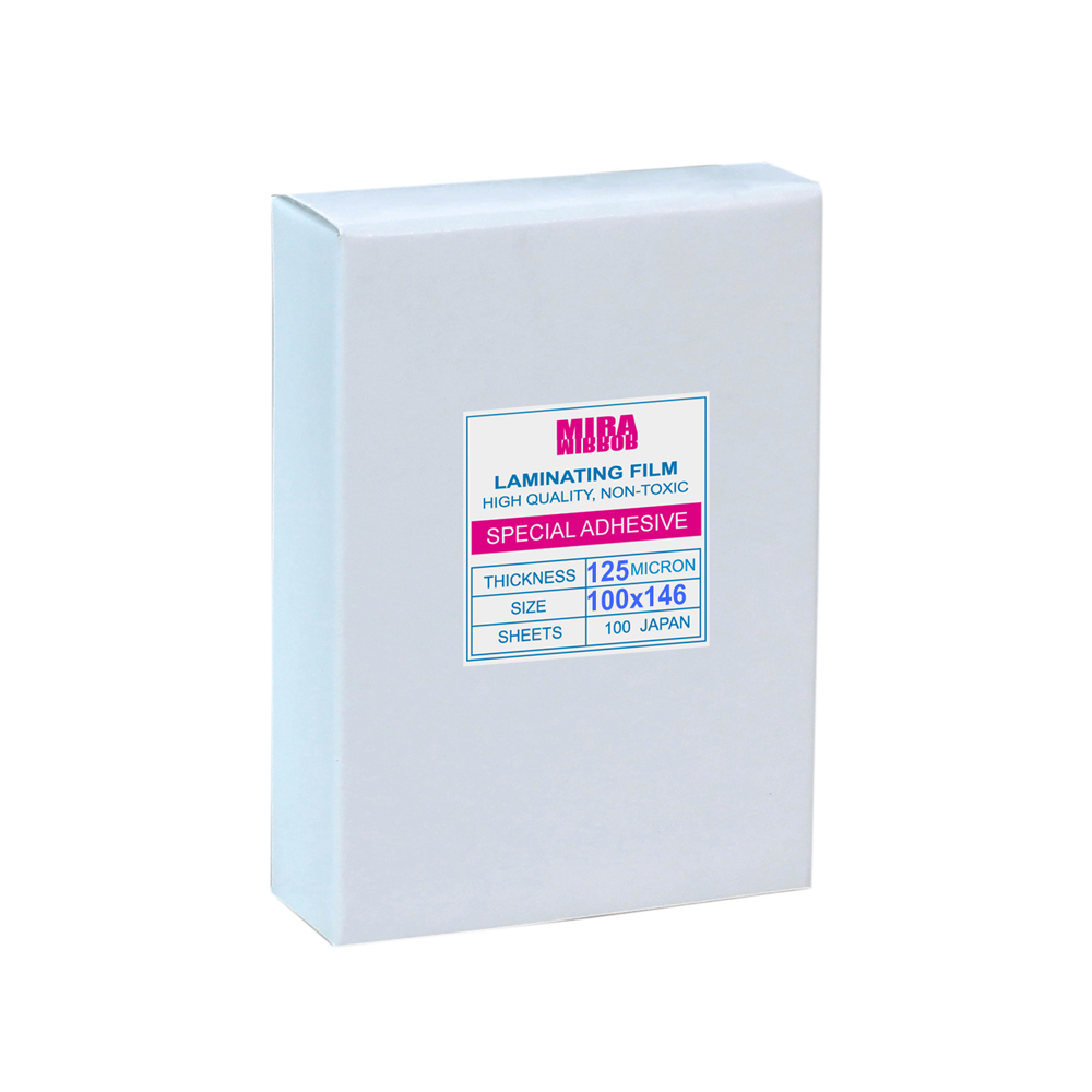 พลาสติกเคลือบบัตร 10.0x14.6ซม. หนา 125ไมครอน MIRA