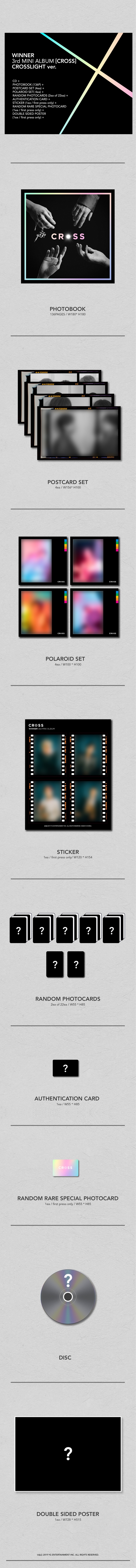 [PRE-ORDER] WINNER - 3rd Mini Album "CROSS"