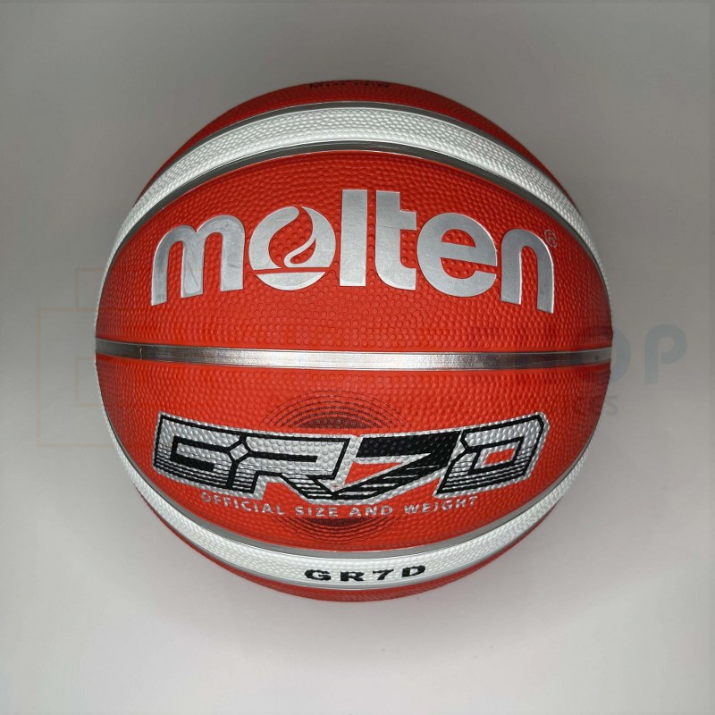 (ของแท้ 100%) ลูกบาส ลูกบาสเกตบอล molten BGRX7D-WRW size 7 ของแท้ 100% มี มอก. บาสยาง
