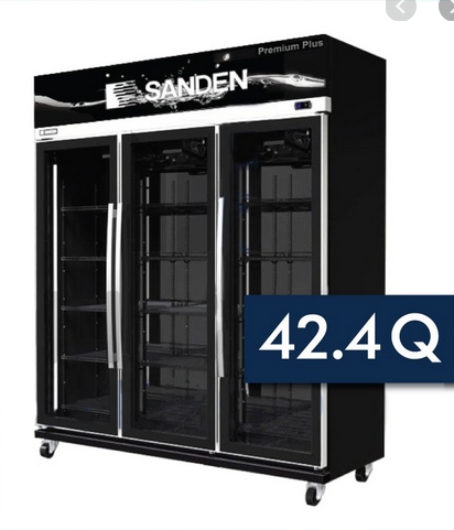ตู้แช่เครืองดื่ม 3 ประตู Sanden intercool YEM-0165P ขนาด 1200ลิตร