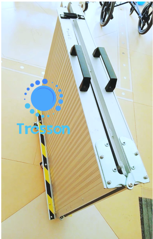 ทางลาดรถเข็นอลูมิเนียมยาวพิเศษ294ซม (294x75x5.5cm) พับครึ่งด้านยาว หนัก 26 kg **มีของพร้อมส่ง - Aluminium Ramp 294x75x5.5cm 26kg