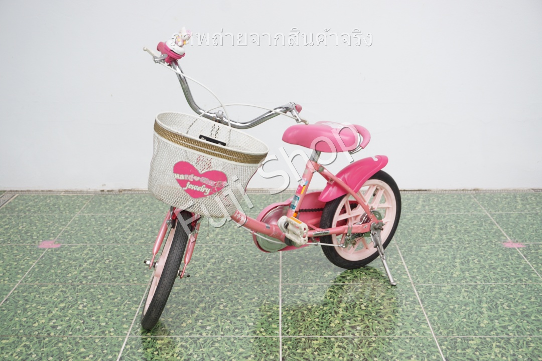 จักรยานเด็กญี่ปุ่น - ล้อ 14 นิ้ว - ไม่มีเกียร์ - สีชมพู [จักรยานมือสอง]