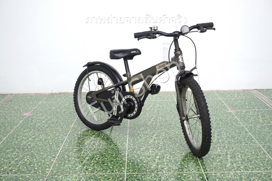 จักรยานเด็กญี่ปุ่น- ล้อ 18 นิ้ว - ไม่มีเกียร์ - Jeep - สีเขียว [จักรยานมือสอง]