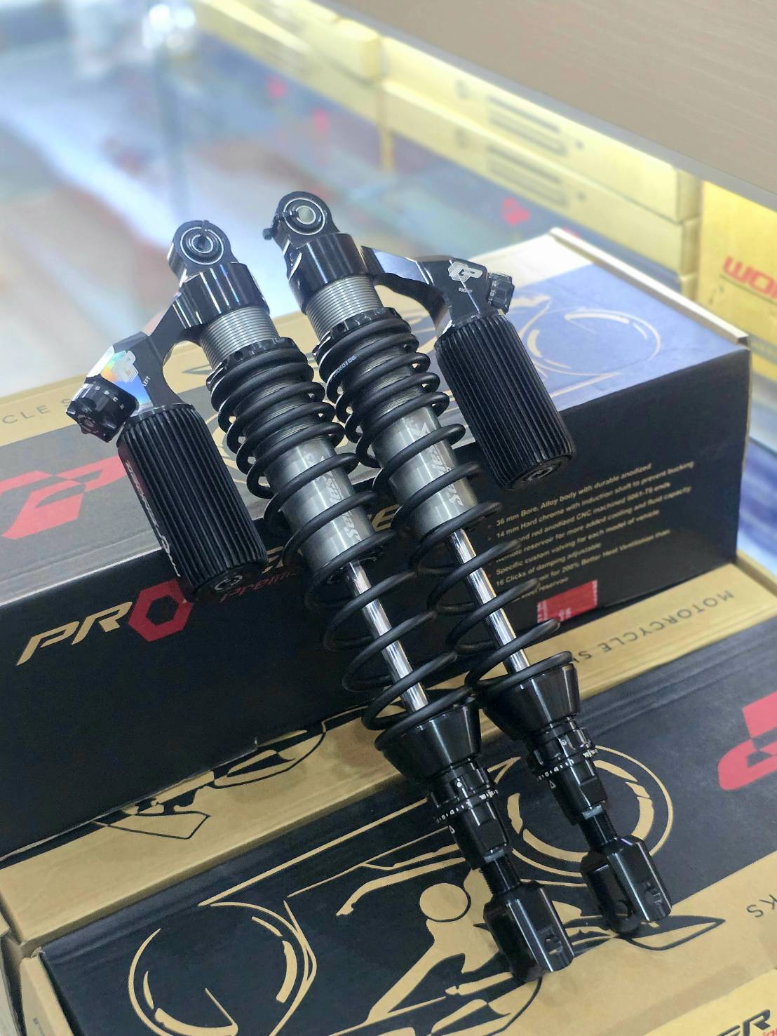 โช็ค Profender x series Xplusล่าสุด2025 FORZA 300-350 มีขนาน 430-400 MM ราคา13900