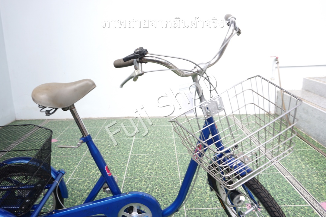 จักรยานสามล้อญี่ปุ่น - ล้อ 20/16 นิ้ว - มีเกียร์ - Rosemary - สีน้ำเงิน [จักรยานมือสอง]