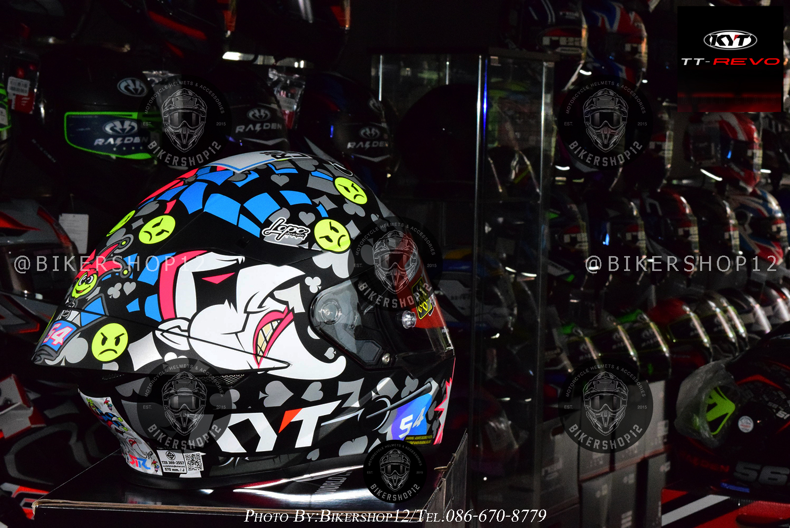 หมวกกันน็อคKYT รุ่น TT-REVO RICCARDO ROSSI