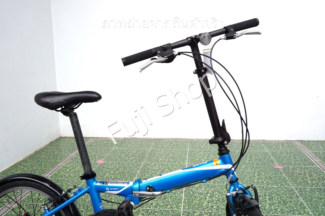 จักรยานพับได้ญี่ปุ่น - ล้อ 20 นิ้ว - มีเกียร์ - อลูมิเนียม - Alvlays - สีฟ้า [จักรยานมือสอง]