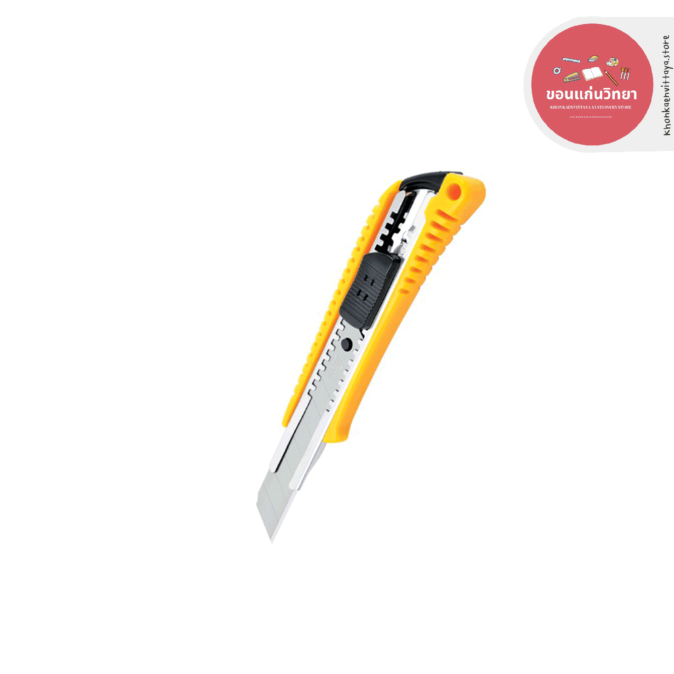 คัตเตอร์ Cutter ตราช้าง Elephant รุ่น No.1801 ขนาด 18 มม. ด้ามผลิตจากพลาสติกคุณภาพสูง จำนวน 1 อัน (คละสี)