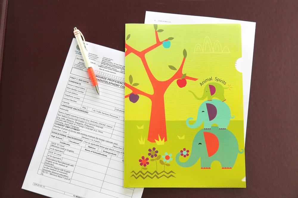 แฟ้มซอง A4 พิมพ์ลาย Animal Spirit