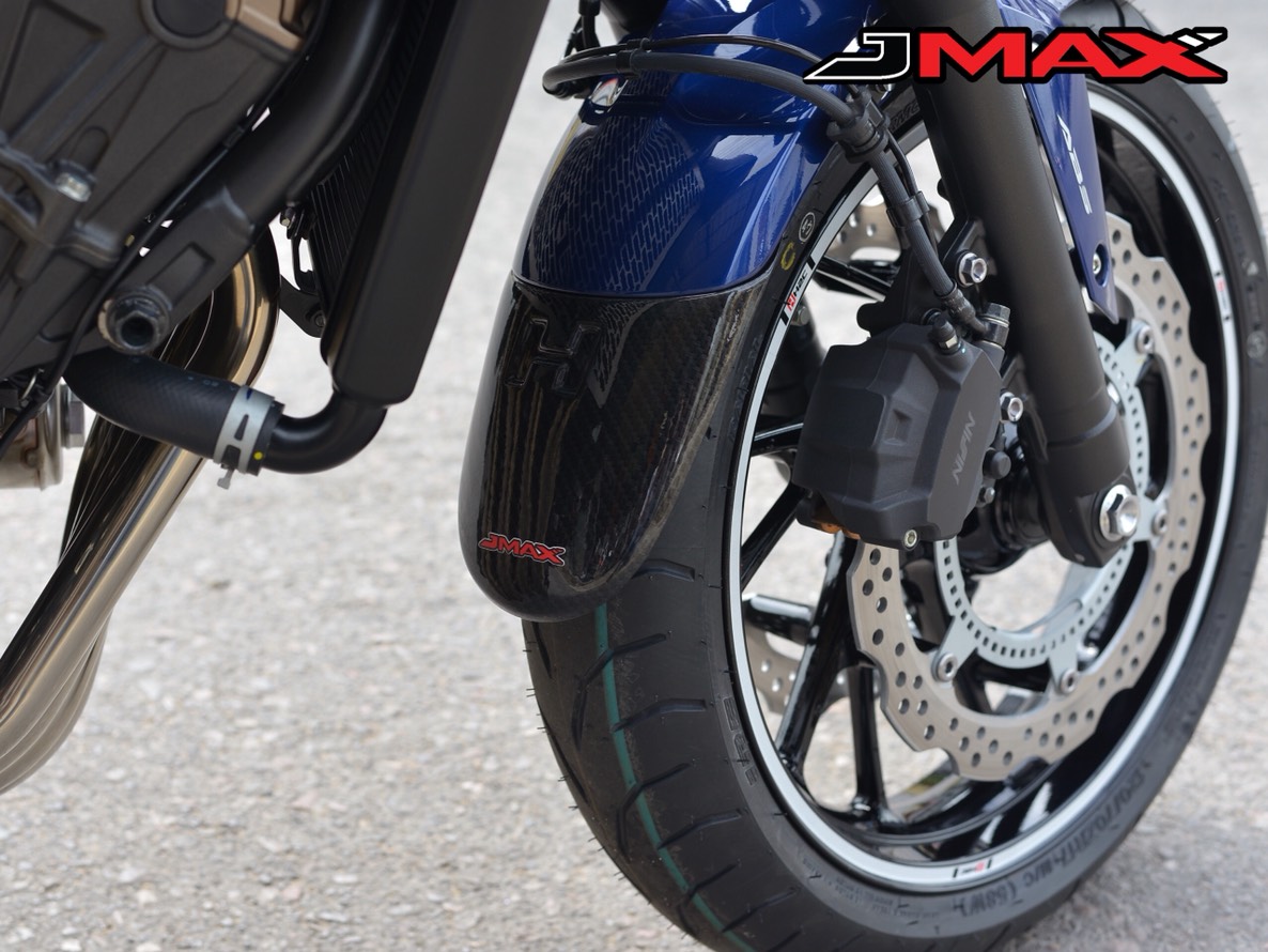 ตัวต่อบังโคลนหน้า JMAX HONDA CB650F CBR650F ลายฟิมล์เครฟล่า 850