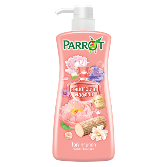 ครีมอาบน้ำ แพรอท สบู่เหลว พฤกษานกแก้ว ไวท์ ทานาคา 450 มล. (โอรส)