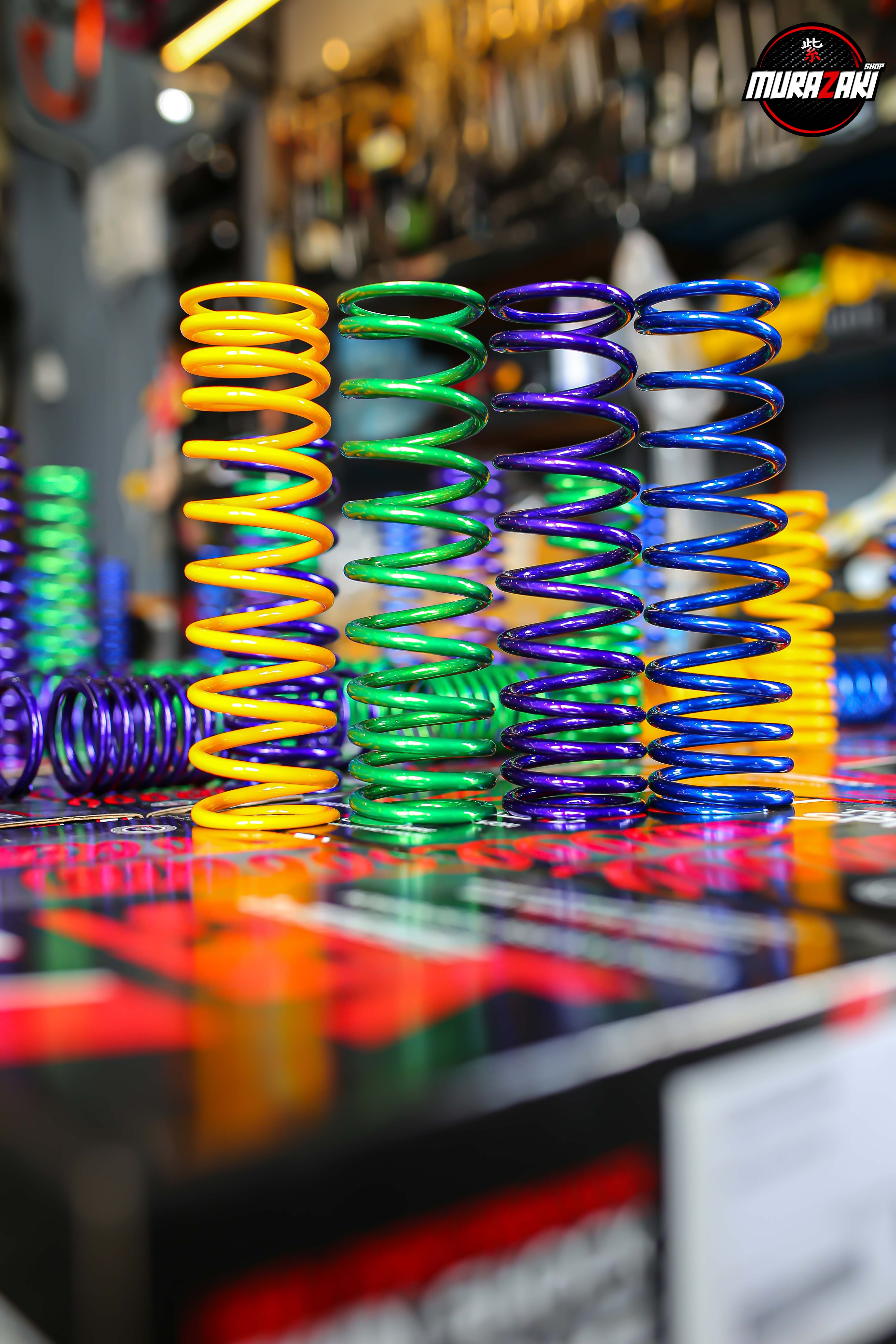 สปริงทำสี YSS GTX สีเพาเดอร์โค๊ด ราคาซื้อขาด900 ราคาสับ600