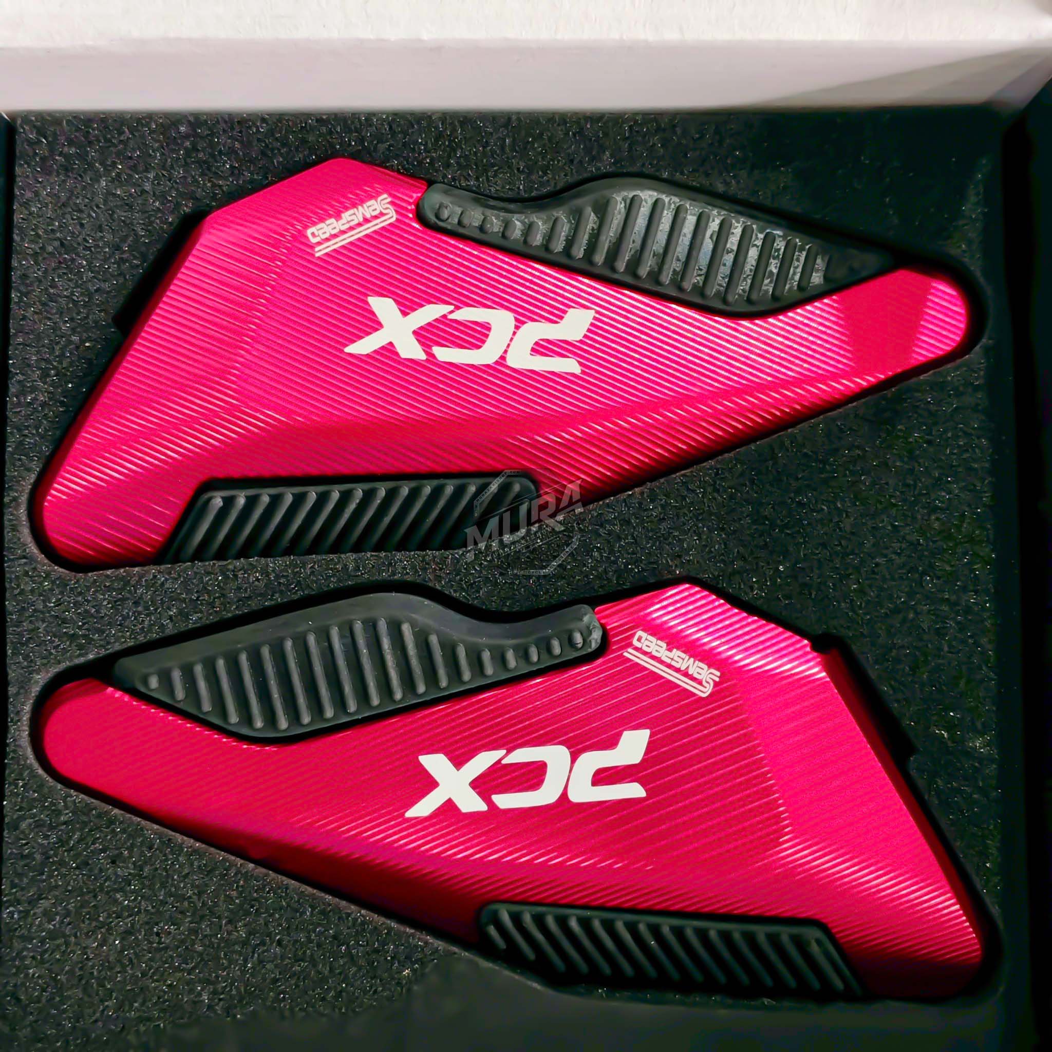 พักเท้าหลัง PCX160ปี21-25 Semspeed CNC 8 สี : ดำ/แดง/เทา/เขียว/น้ำเงิน/ม่วง/ชมพู/ทอง 980.-