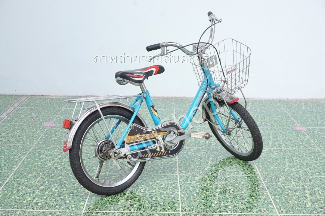 จักรยานเด็กญี่ปุ่น - ล้อ 16 นิ้ว - ไม่มีเกียร์ - สีฟ้า [จักรยานมือสอง]