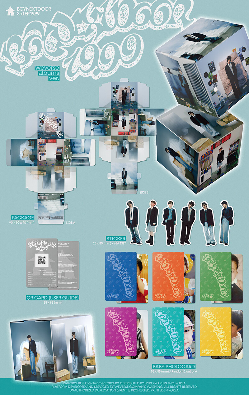 [PRE-ORDER] BOYNEXTDOOR - 3rd EP Album "19.99" (weverse albums ver.)
