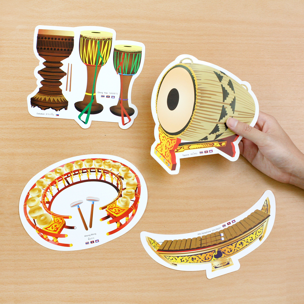 ชุดจัดบอร์ด เครื่องดนตรีพื้นเมืองในกลุ่มอาเซียน ET-718