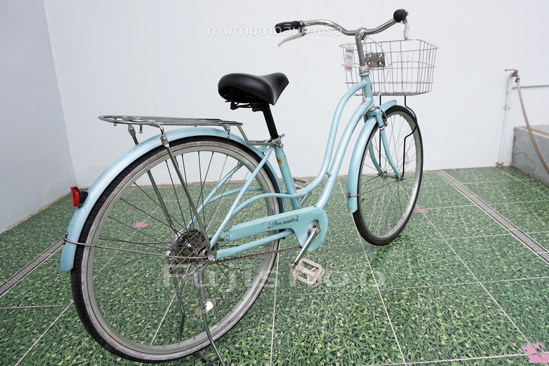 จักรยานแม่บ้านญี่ปุ่น - ล้อ 26 นิ้ว - ไม่มีเกียร์ - Pom Ponette - สีฟ้า [จักรยานมือสอง]