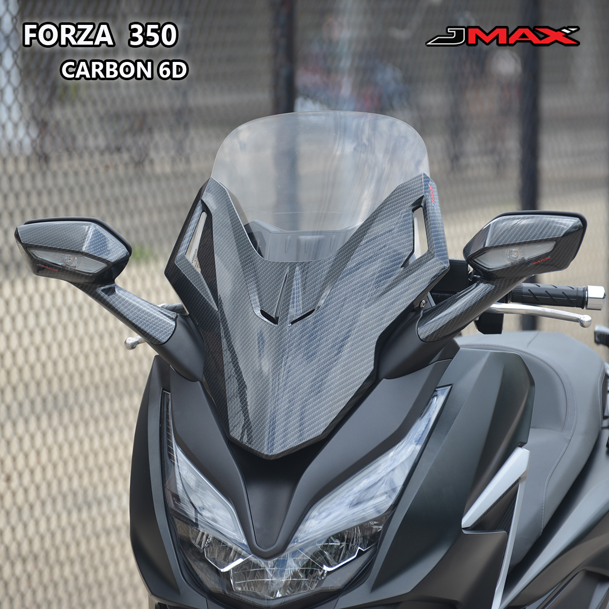ฝาครอบชิวหน้า ลายฟิมล์ 6D J-MAX FORZA 350 ราคา2250