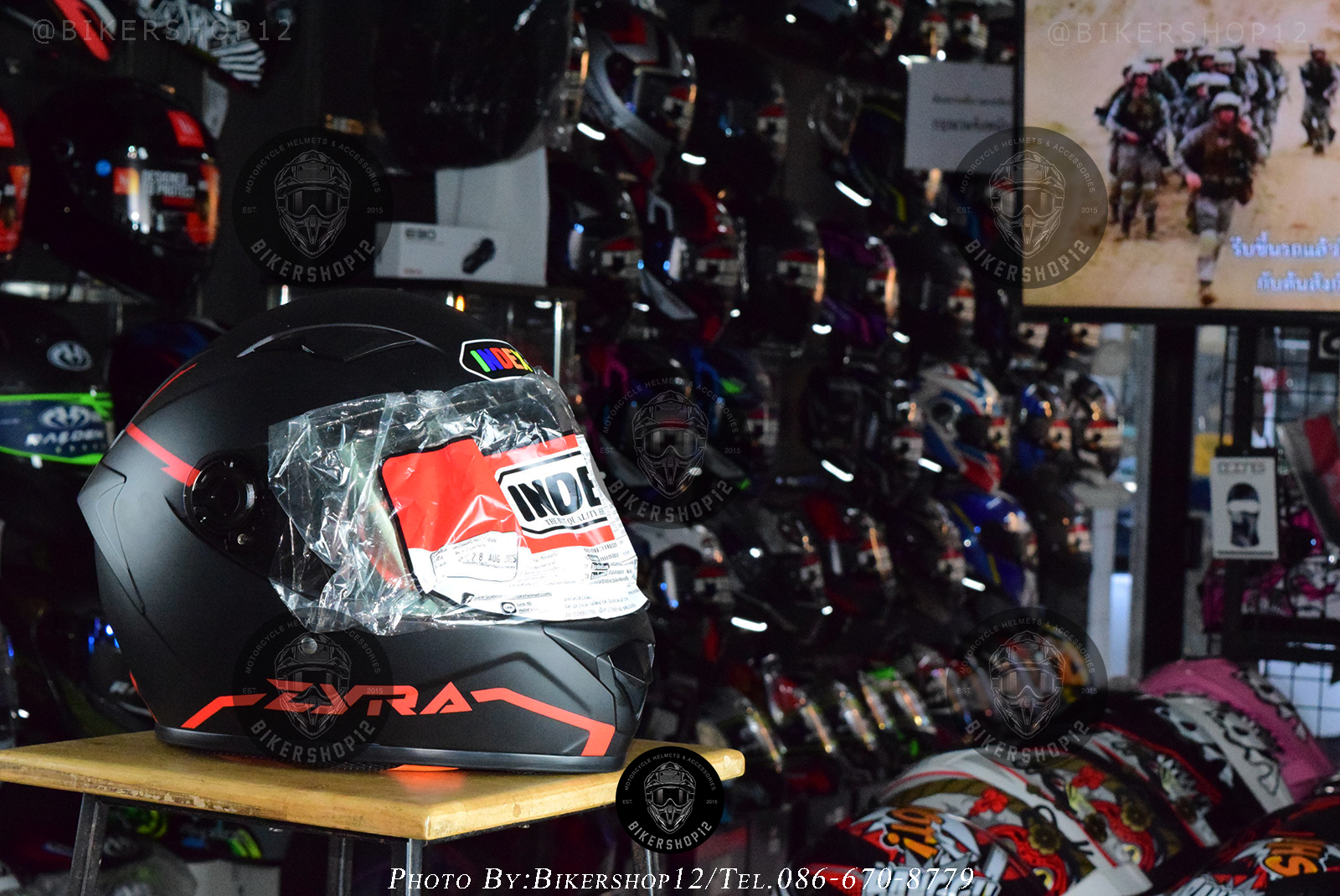 หมวกกันน็อคเต็มใบ INDEX ZYRA ลายใหม่ล่าสุด ขนาด S