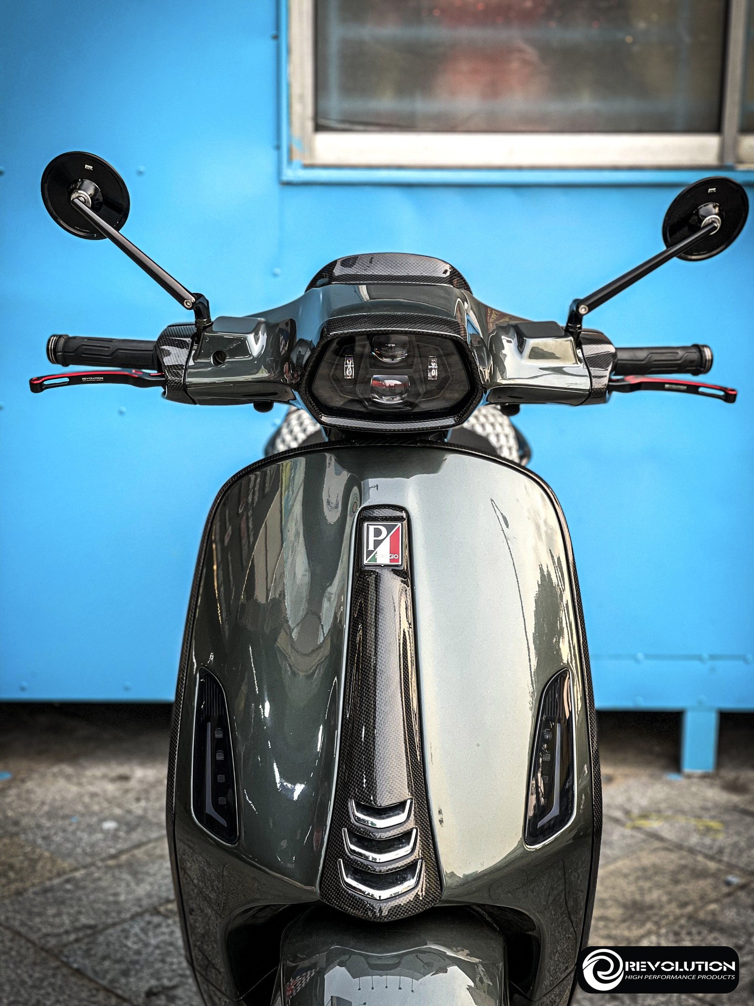 มือเบรค CNC ทูโทน REVOLUTION VESPA SPRINT,PRIMAVERA,LX,S LIBERTY - ดำเงิน - ดำฟ้า - ดำแดง - ดำทอง - ดำส้ม ราคา 2,200 บาท/คู่