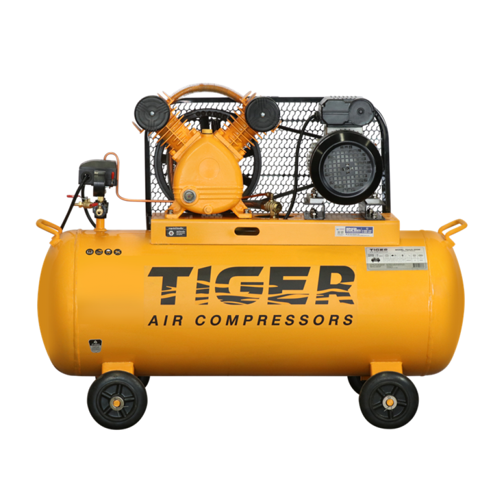 ปั๊มลม TIGER รุ่น TGA21-100M ขนาด 2 แรงม้า ถัง 100 ลิตร