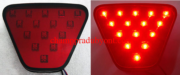 ไฟทับทิมกันชนท้าย HONDA แดง LED สำหรับกันชน RS HONDA JAZZ 08-13