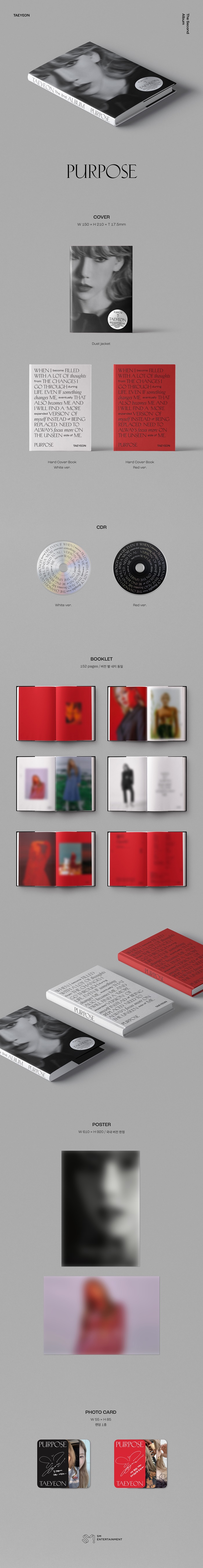 [PRE-ORDER] TAEYEON - 2nd Album "PURPOSE" (Random Cover - สุ่มปก)