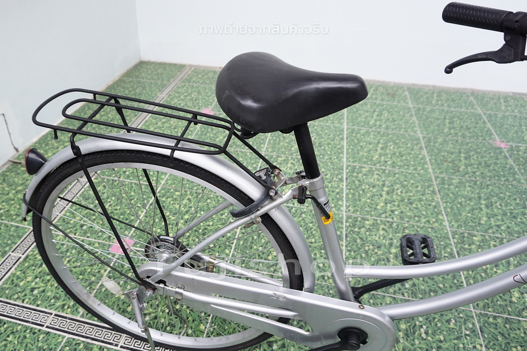 จักรยานแม่บ้านญี่ปุ่น - ล้อ 26 นิ้ว - ไม่มีเกียร์ - Suntrust - สีเงิน [จักรยานมือสอง]