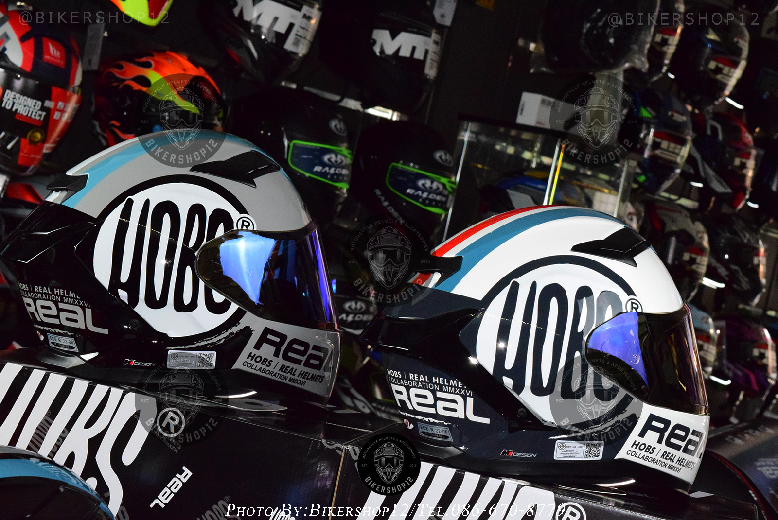 หมวกกันน็อคReal รุ่น FINNIX HOBS สี ดำ