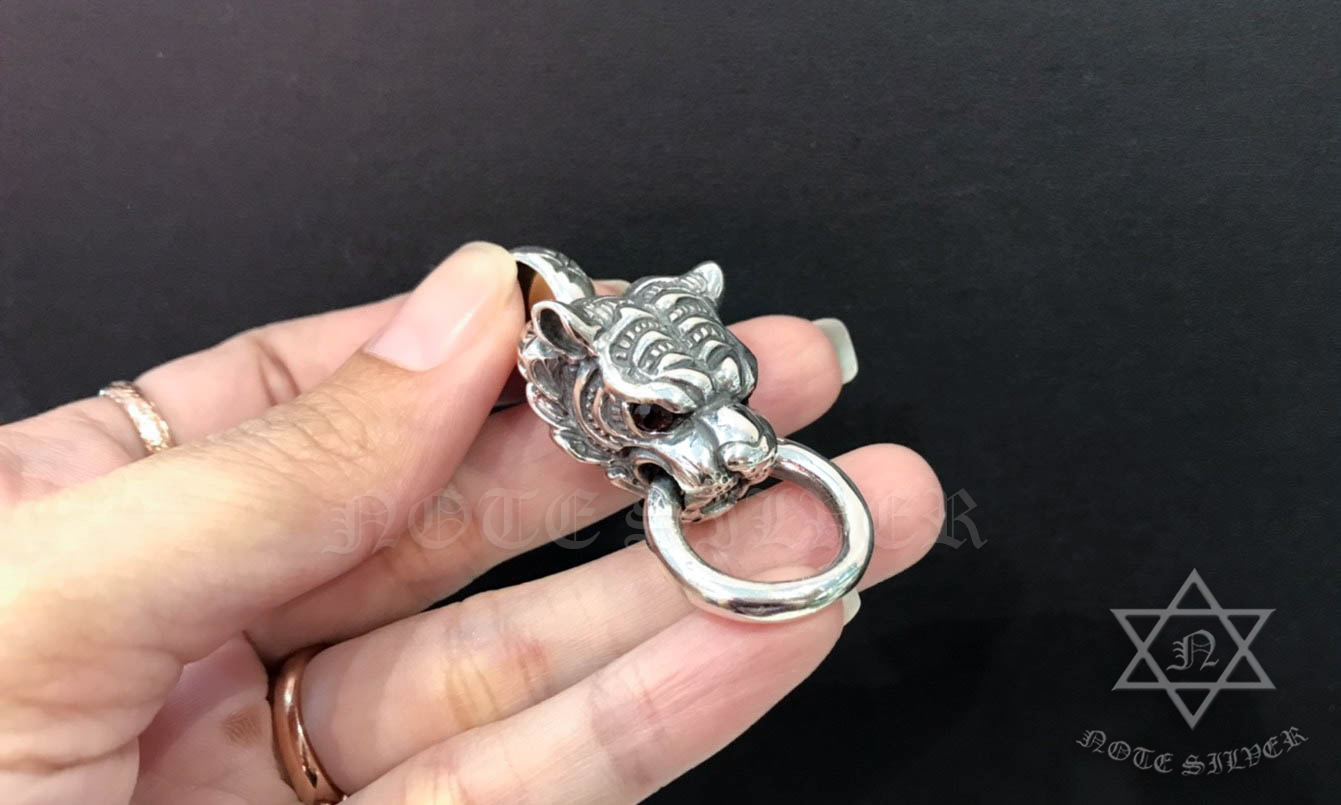 จี้หัวเสือ Tiger Pendant Sterling Silver 925 NSPD1258